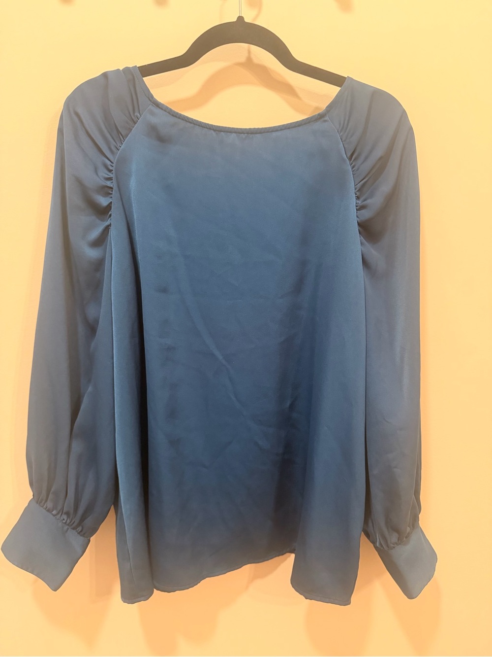 Banana Republic Blue Women's Long-Sleeve Blouse - Elegant Boat